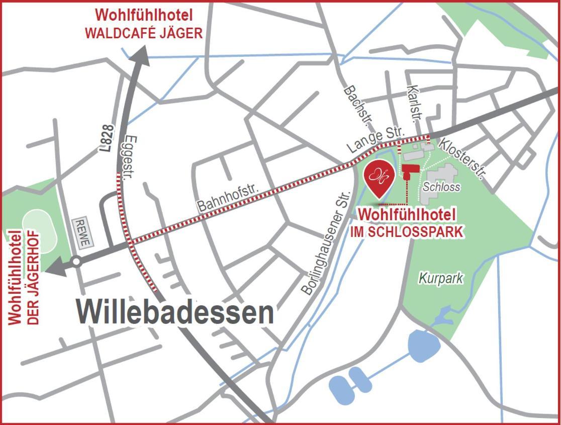 Wohlfuehlhotel Im Schlosspark - Self Checkin 빌레바데센 외부 사진